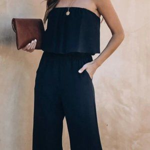 Vici Wide Leg Strapless Jumpsuit - NEW!